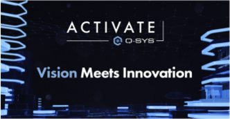 Video thumbnail of a stage with visuals being that read: 'Vision Meets Innovation'