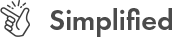 Hand snapping its finger and text that states: 'Simplified'